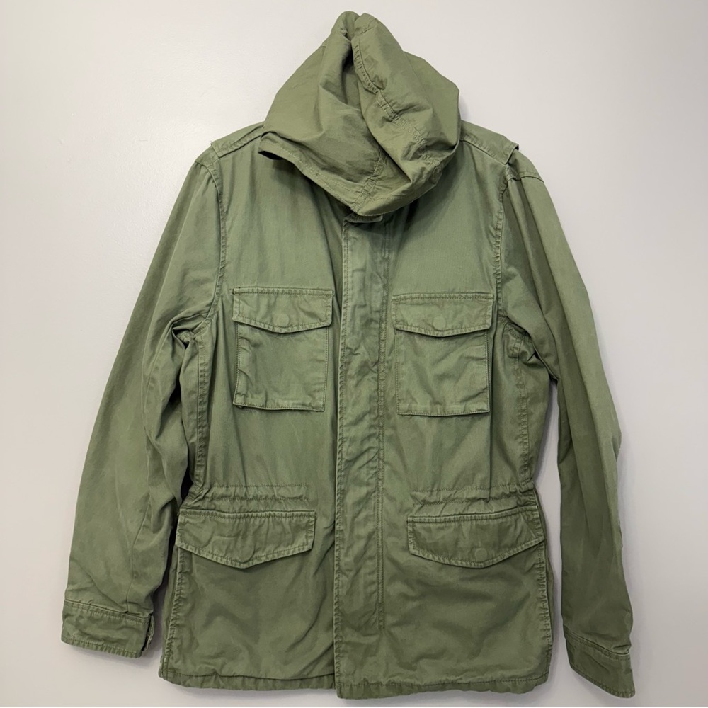 GAP Olive Green Hooded Military-Style Jacket
